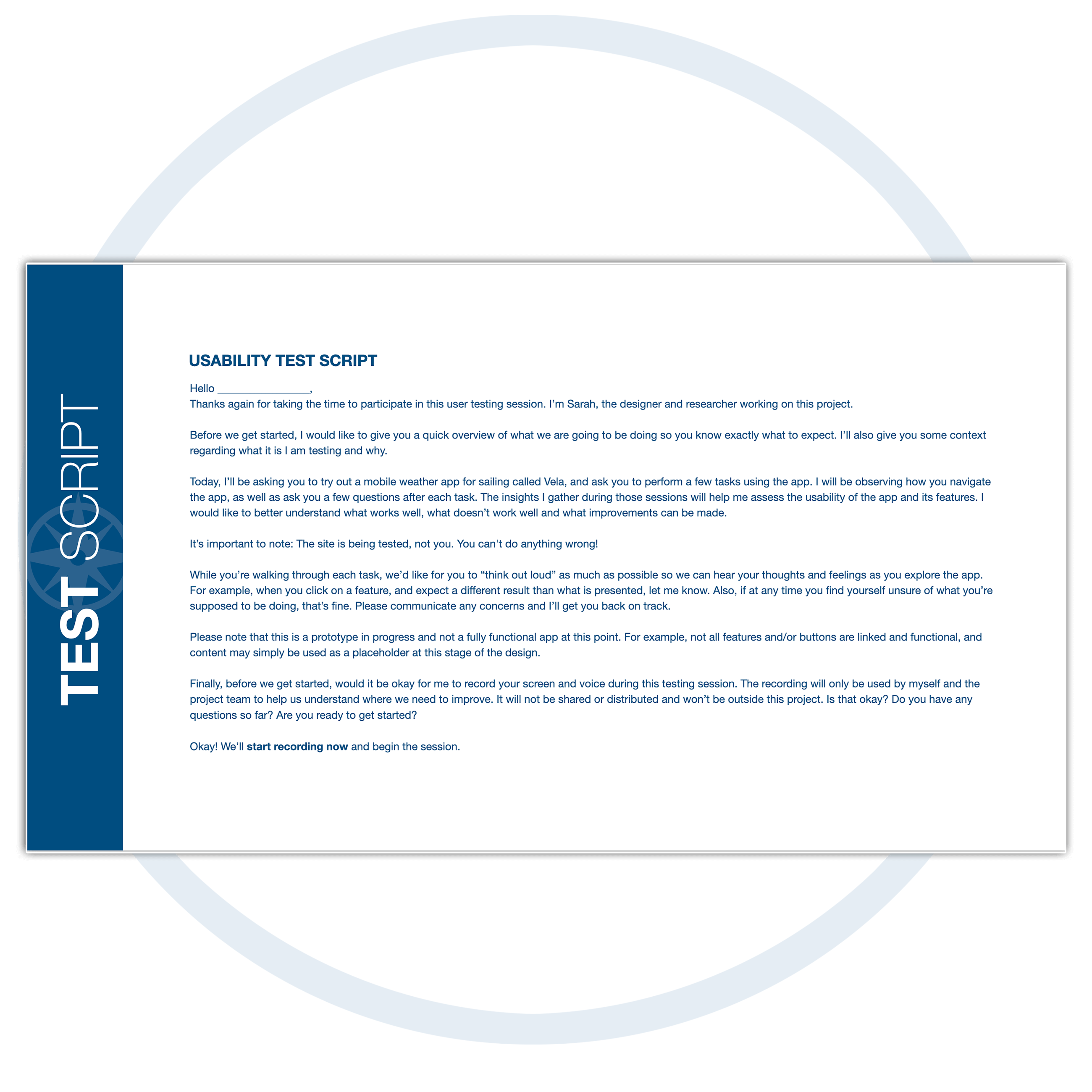 Test Script